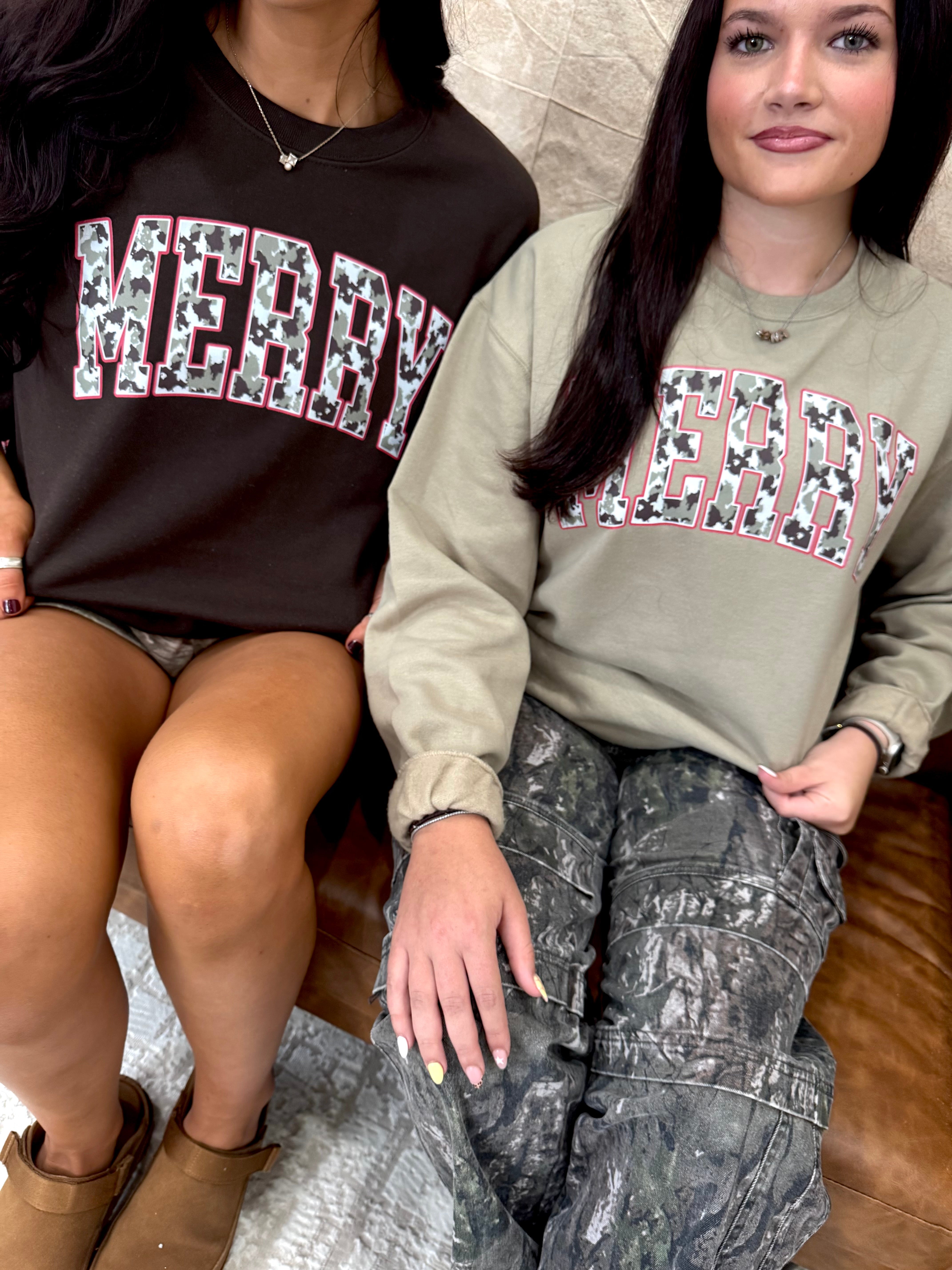 Camo Merry Sweatshirts