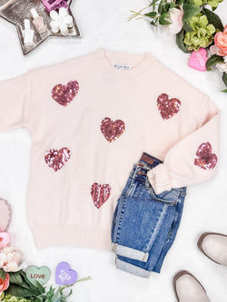 Sparkle Hearts Sweater