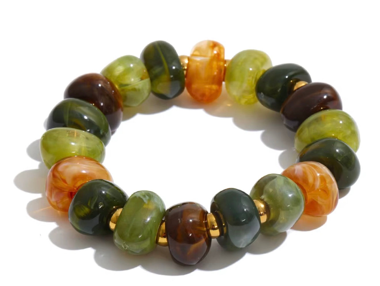 Fall Beaded Necklace & Bracelet WTW