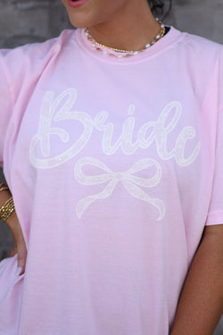 Bride Lace Bow Tee