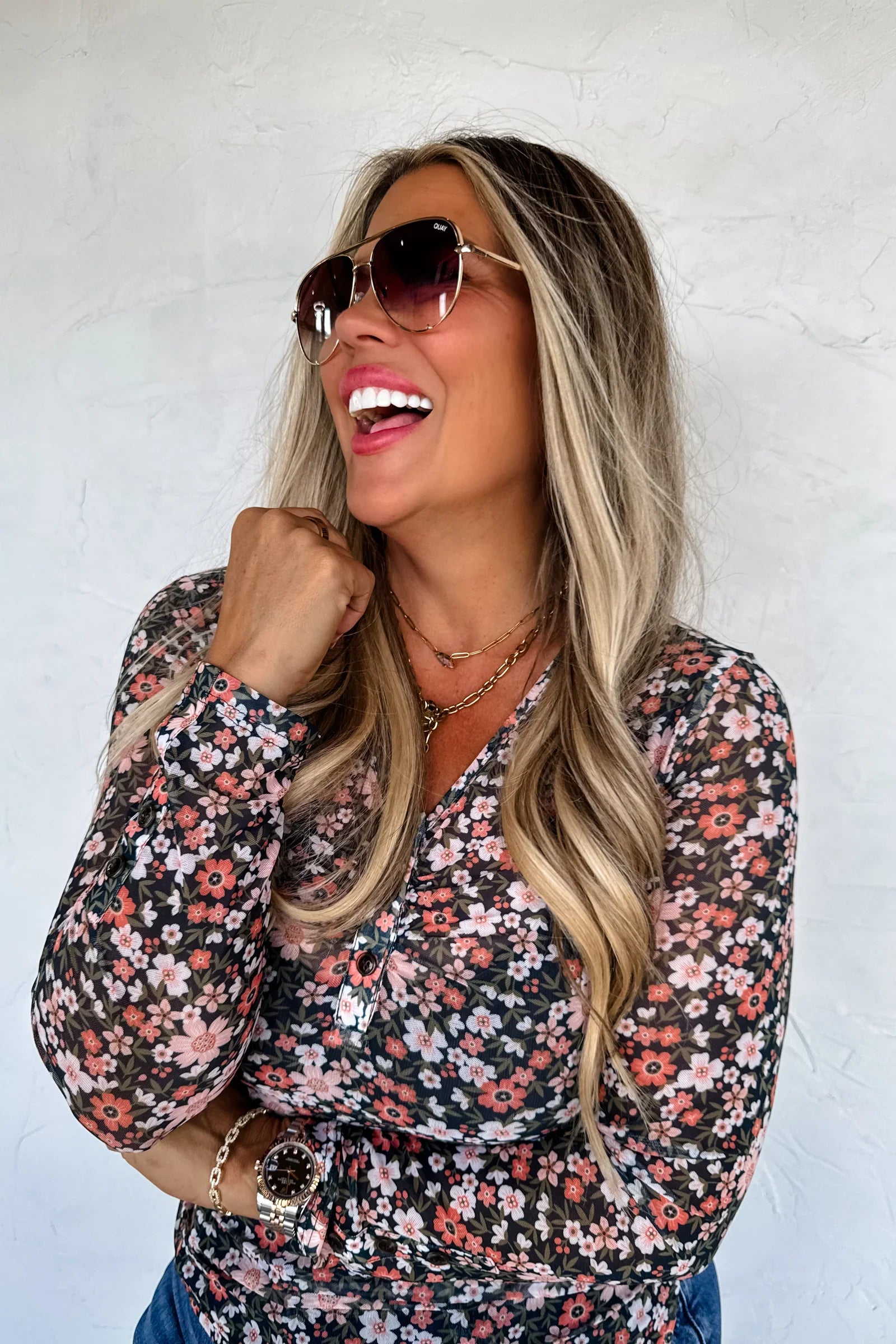 PREORDER: Annie Vneck Mesh Top