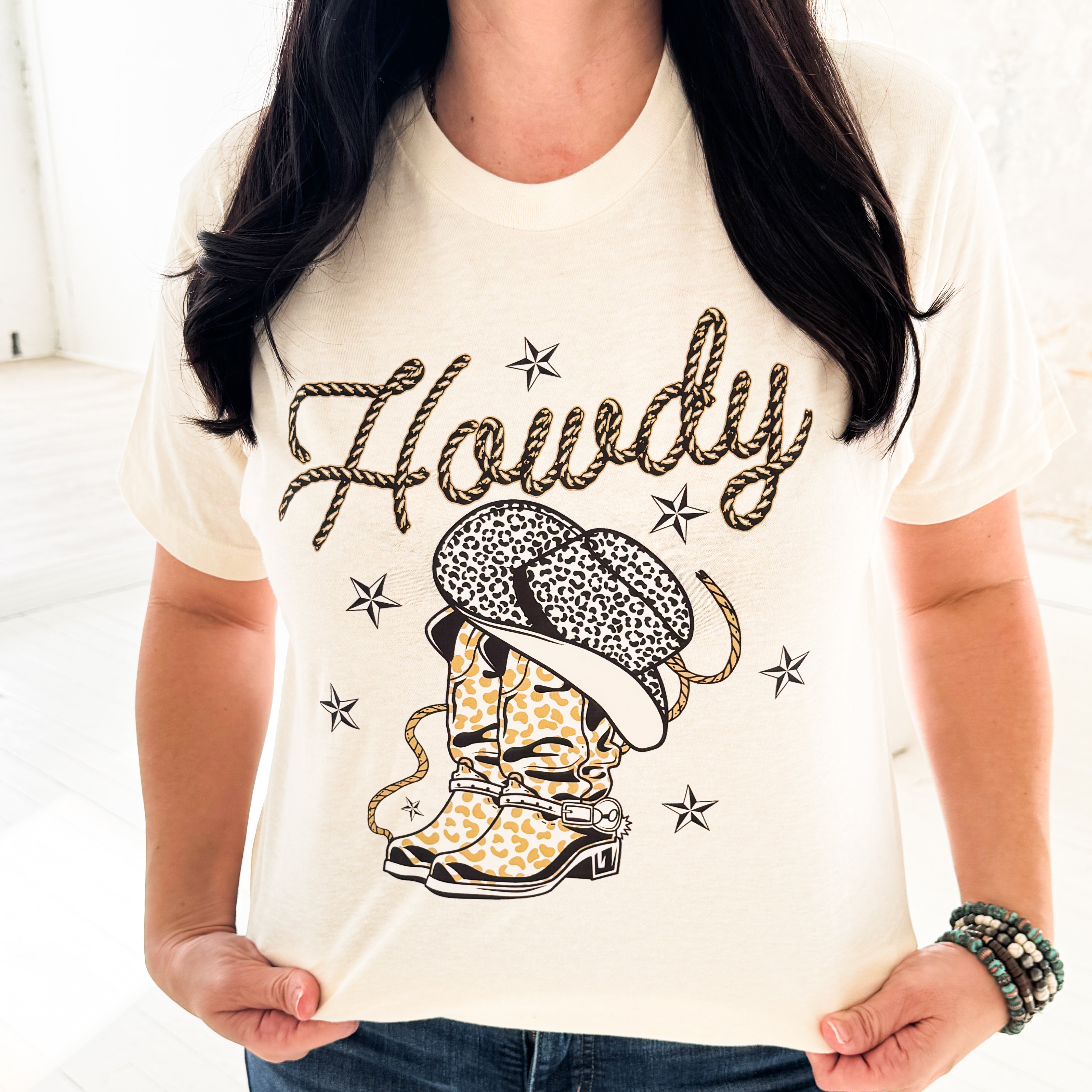 Leopard Howdy Graphic Tee