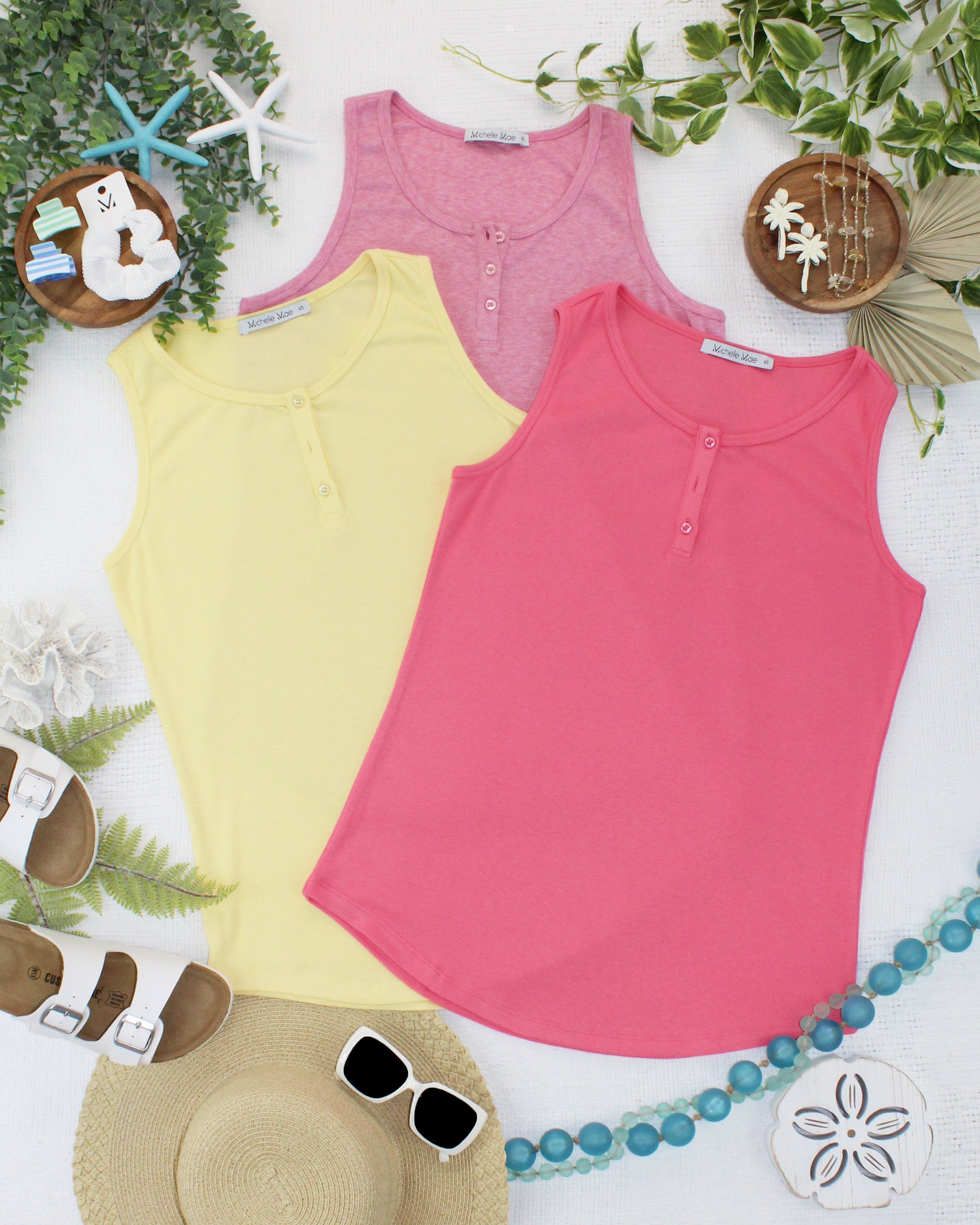 Alison Henley Tank - Rose
