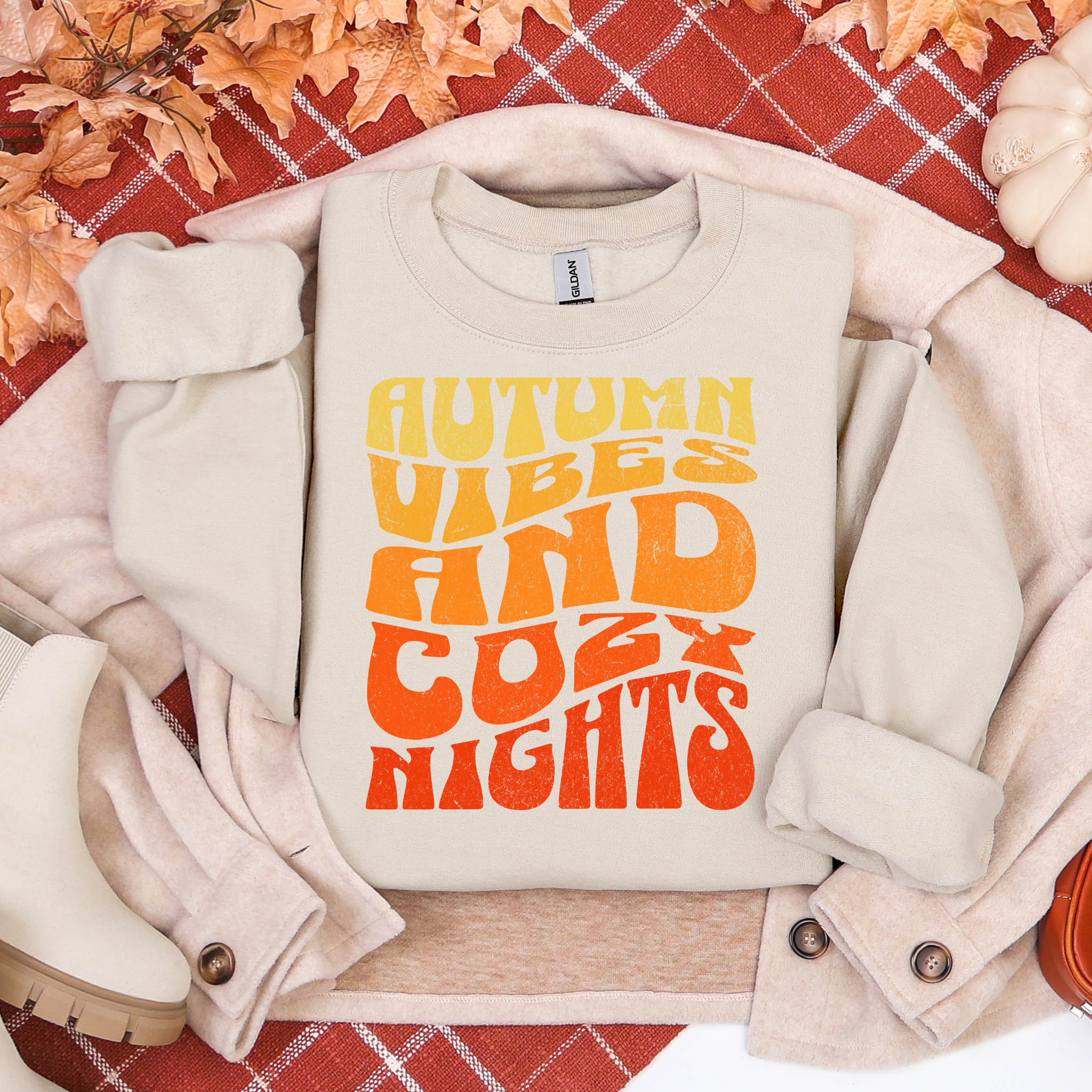 Autumn Vibes Cozy Nights Sweatshirt