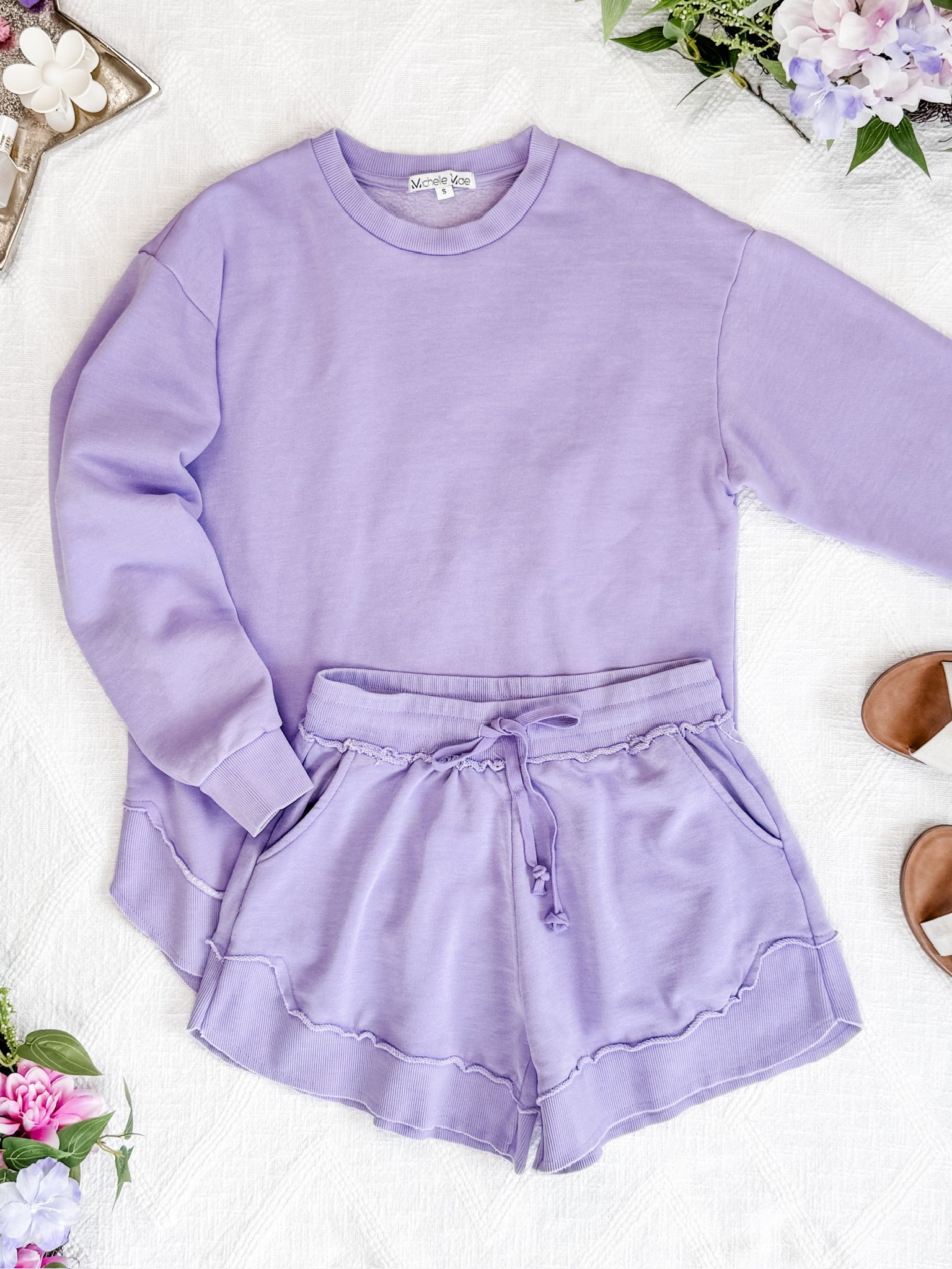 Vintage Wash Pullover - Lavender