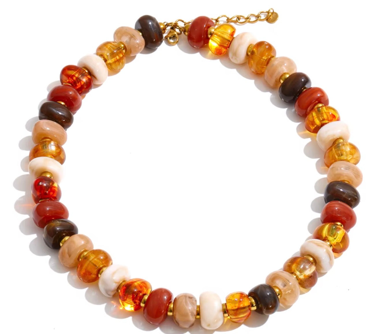 Fall Beaded Necklace & Bracelet WTW