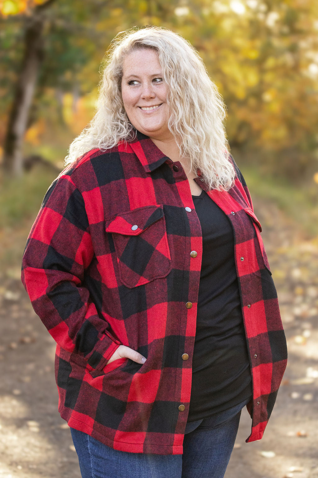 Norah Plaid Shacket - Buffalo Plaid