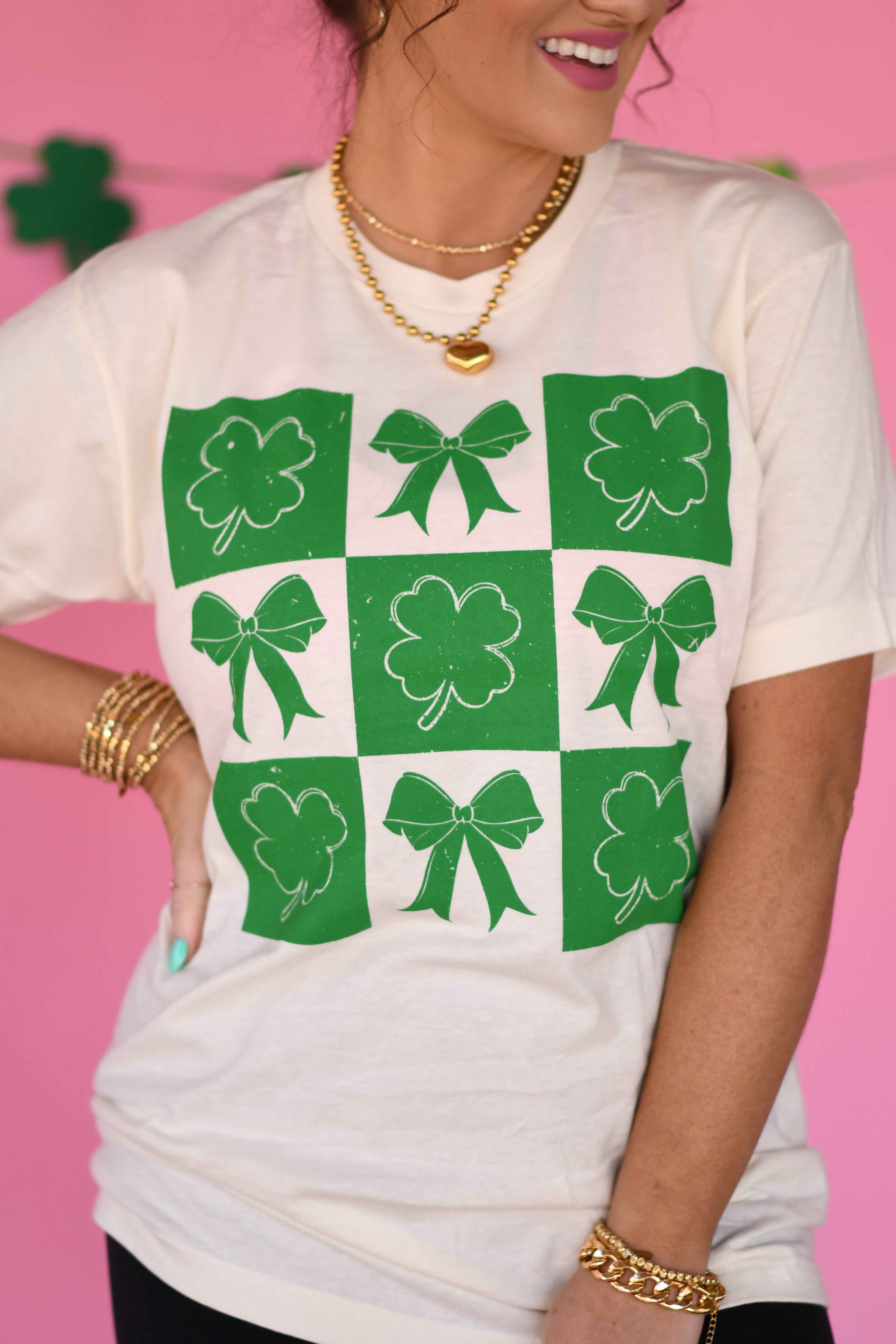 RTS Shamrocks And Bows Tee