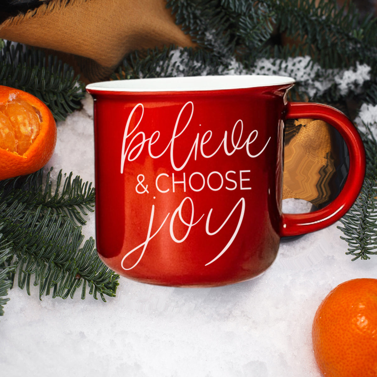 Believe & Joy Mug
