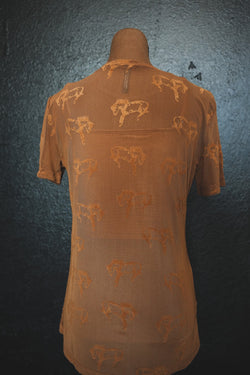 BUCK FIFTY TEE *SADDLE