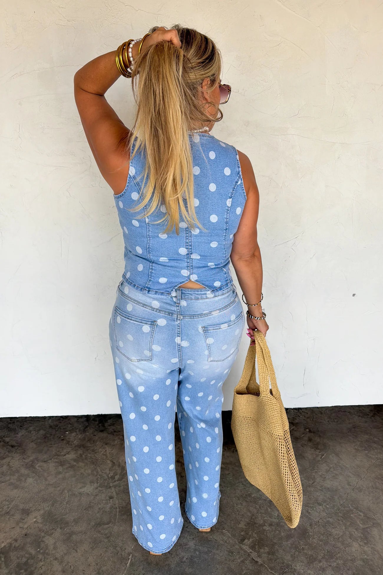 PREORDER- SPOT ON POLKA DOT JEANS