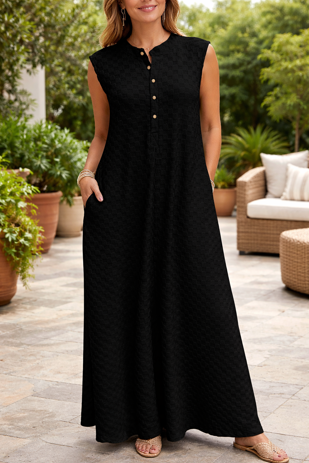 Textured Jumpsuit *two colors* WTW