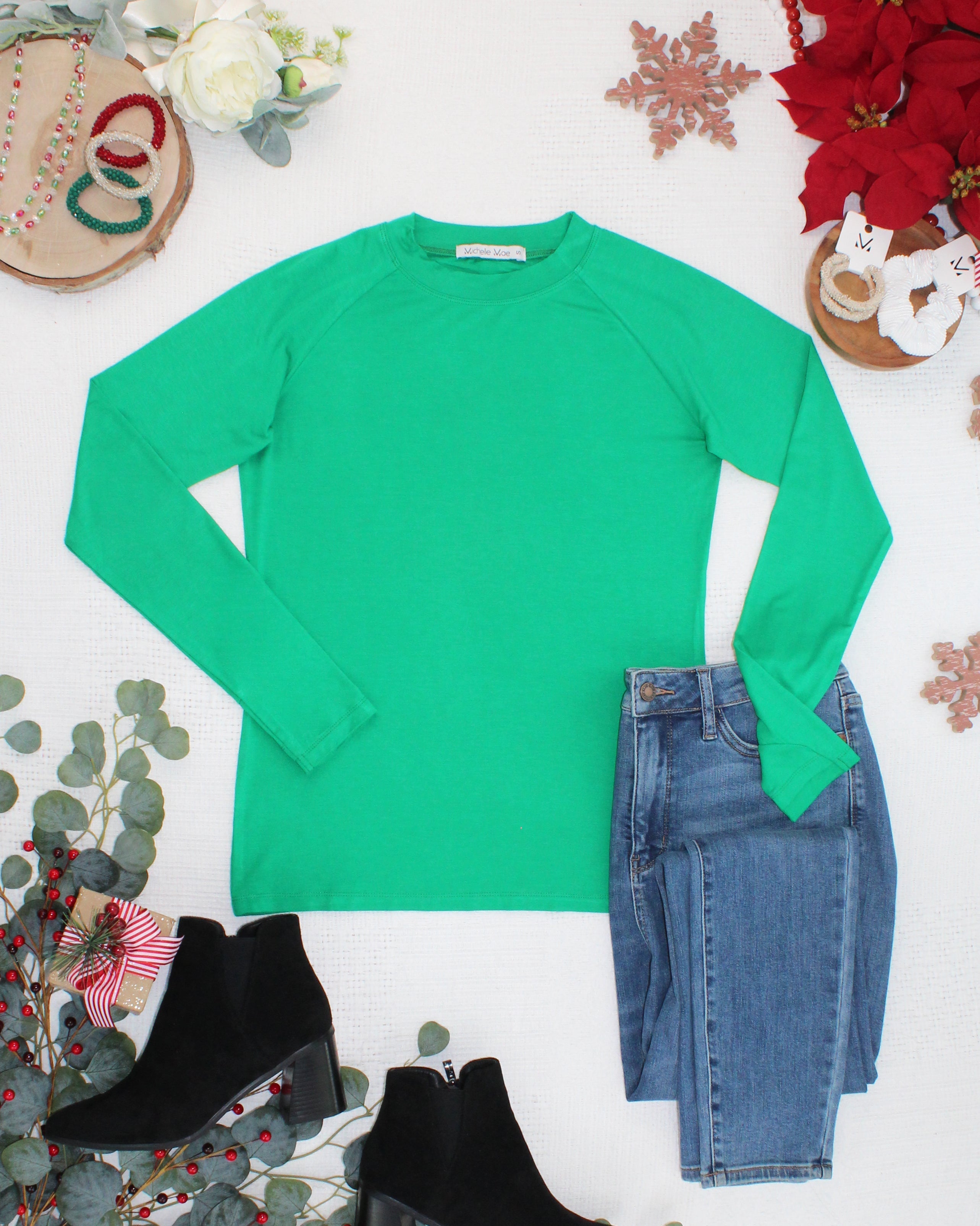 Blair Long Sleeve Top - Green