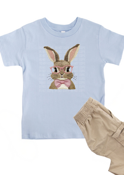 Nerdy Bunny Faux Embroidery KIDS