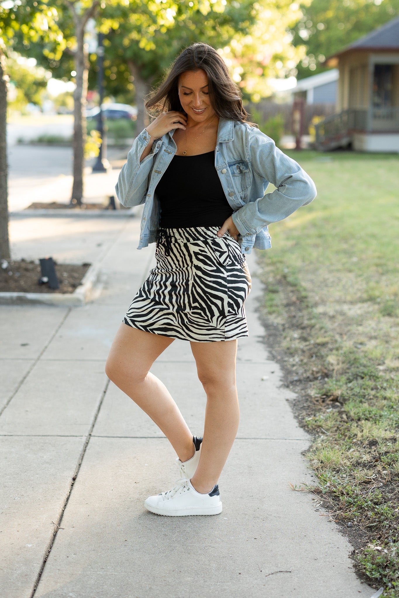 PreOrder | The Zoe - Zebra Print Jogger Skirt