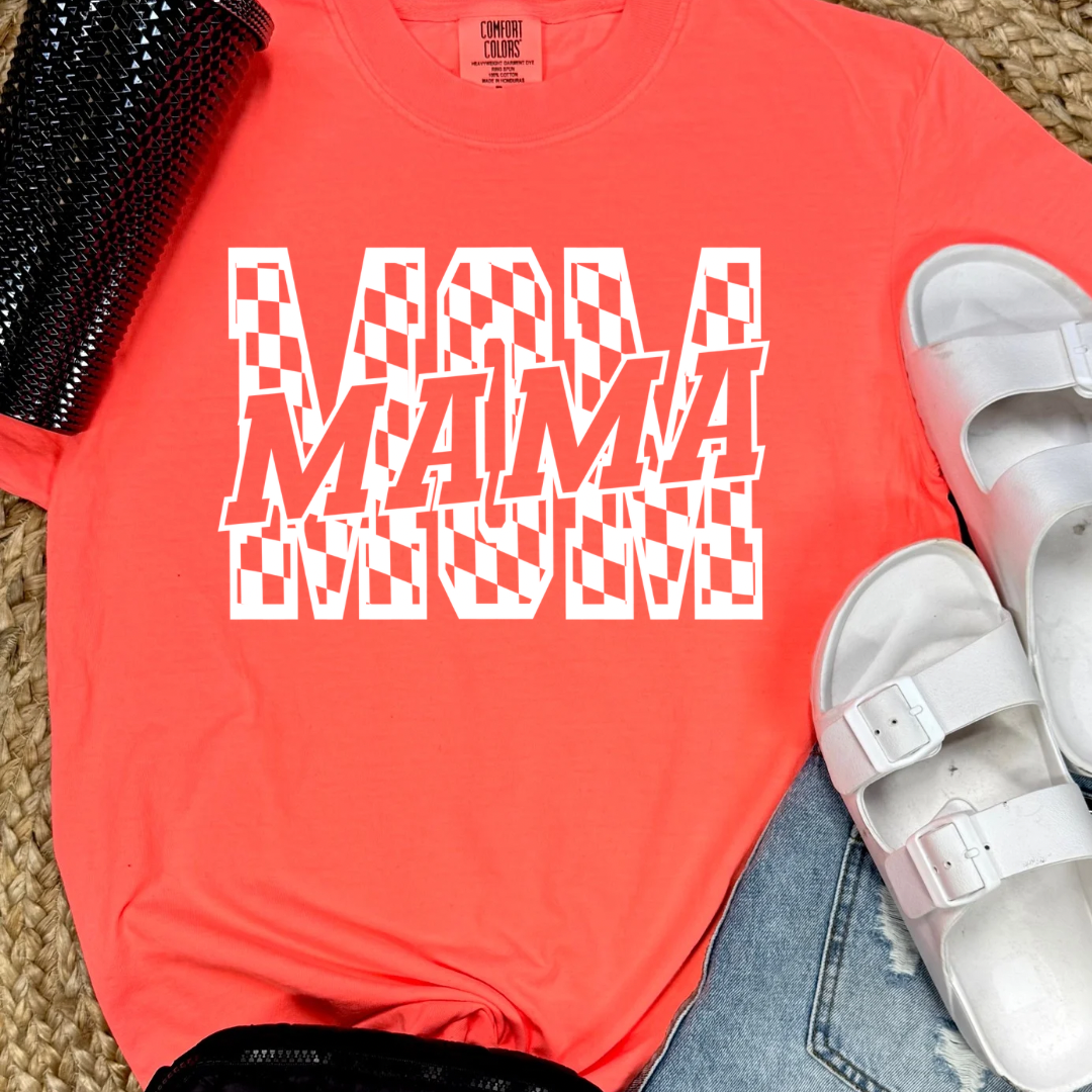 MOM Checkered Tees