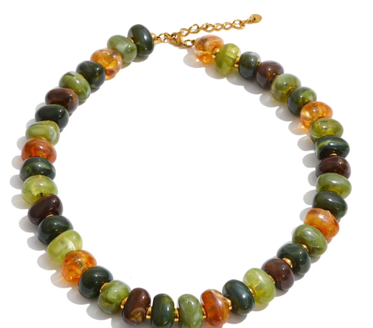 Fall Beaded Necklace & Bracelet WTW