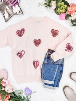 Sparkle Hearts Sweater