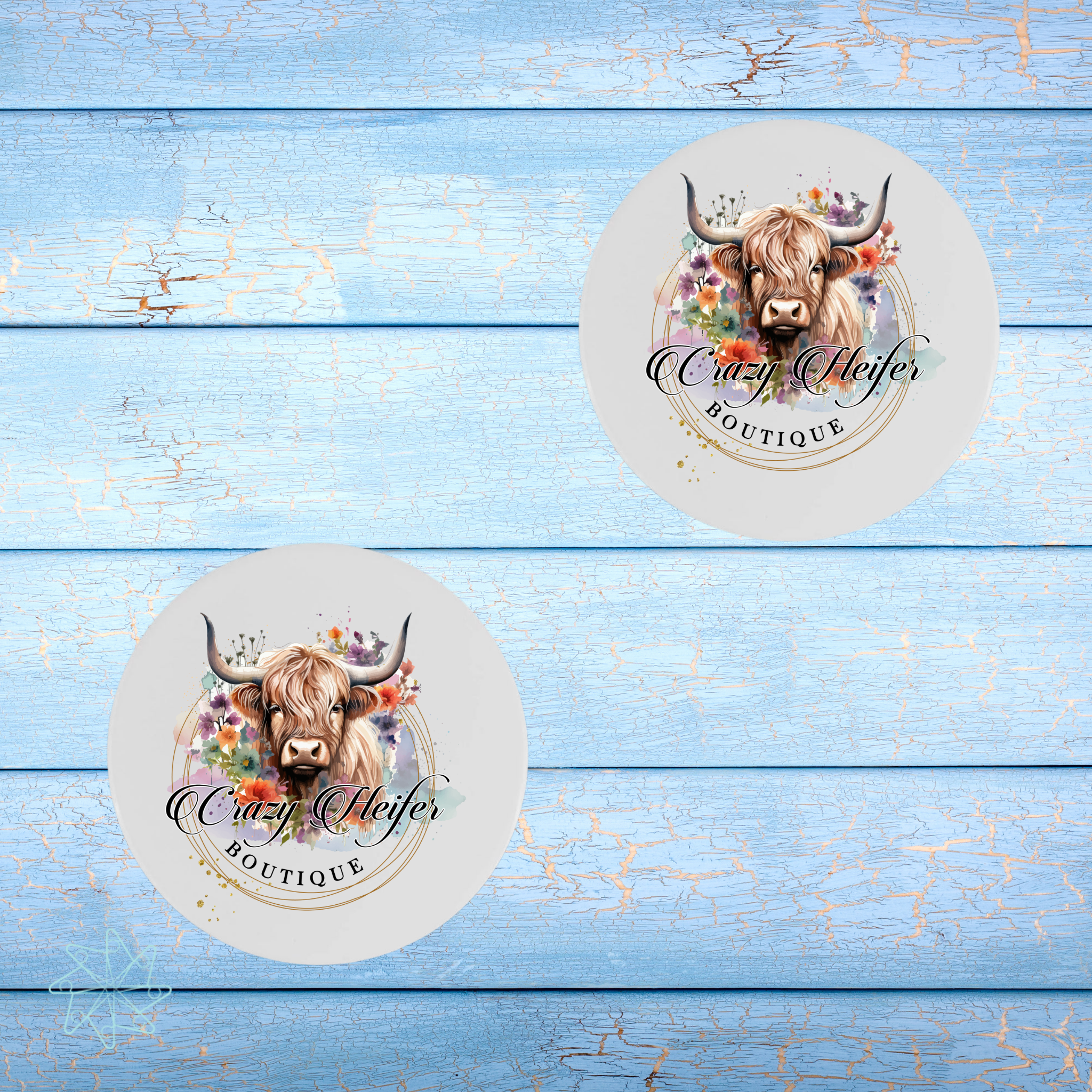 CHB Logo Ceramic Coaster Set