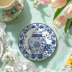 Chinese ginger jar coasters Chinoiserie ceramic blue white pattern luxury porcelain style cork back decor
Designer home gifts
Preppy home decor
Blue white accessories
Wedding gift coasters
Housewarming gifts