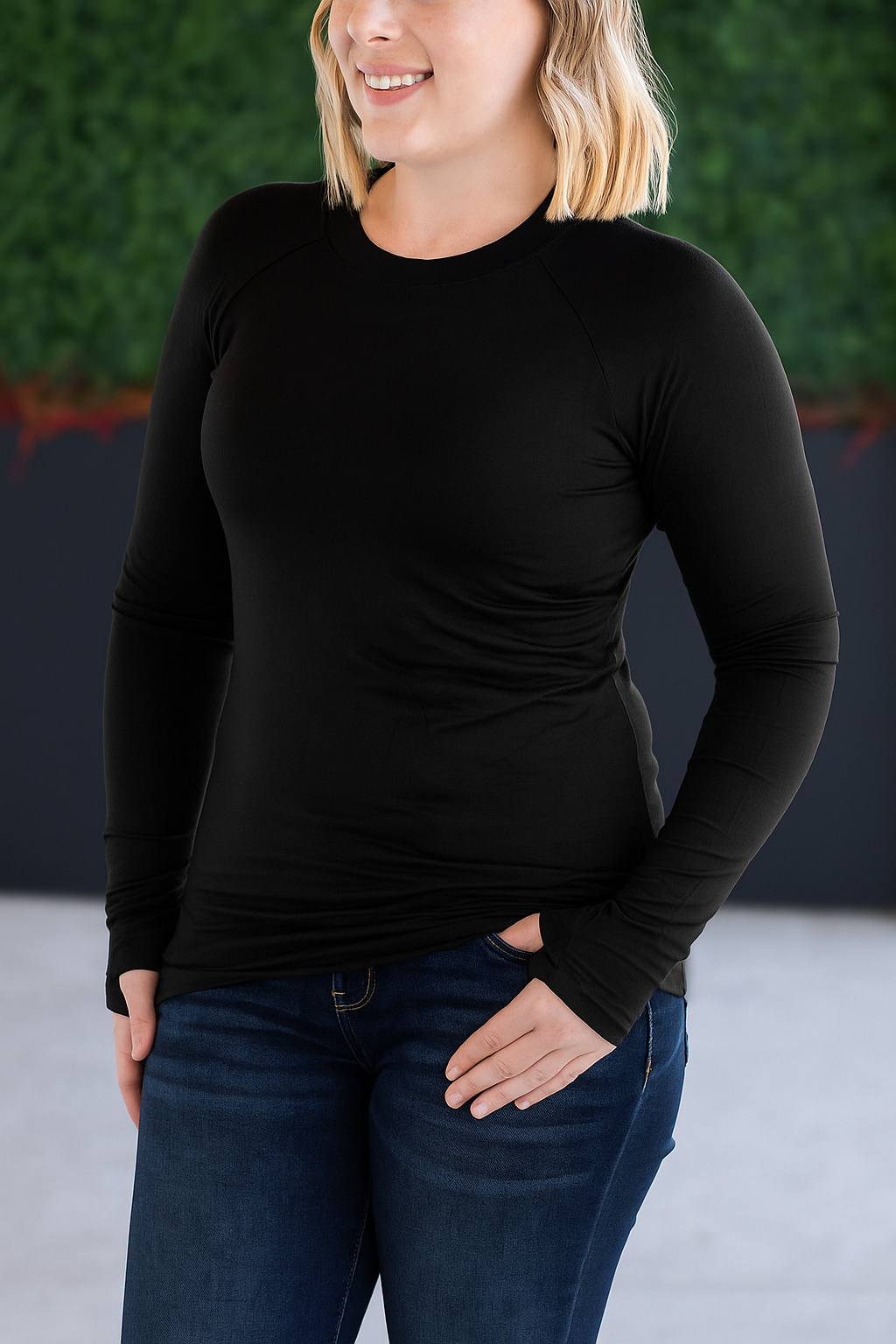 Blair Long Sleeve Top - Black