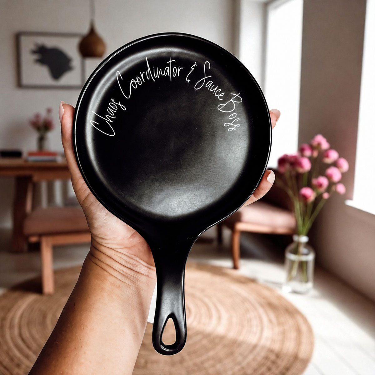 Black and white spoon rests for modern farmhouse kitchens
Ceramic spoon holder for stovetop or countertop use - home chef gift idea
Black ceramic spoon holder for stovetop with funny quote
Kitchen renovation finishing
Modern kitchen upgrade
Modern ceramic spoon rest set for home cooks and chaos coordinators
Spoon rest gift for moms, wives, or foodies - white or black ceramic
Funny Handmade Kitchen Gift Ideas
Sauce Boss Kitchen Decorations and Gifts
Chaos Coordinator Gift Ideas Unique
