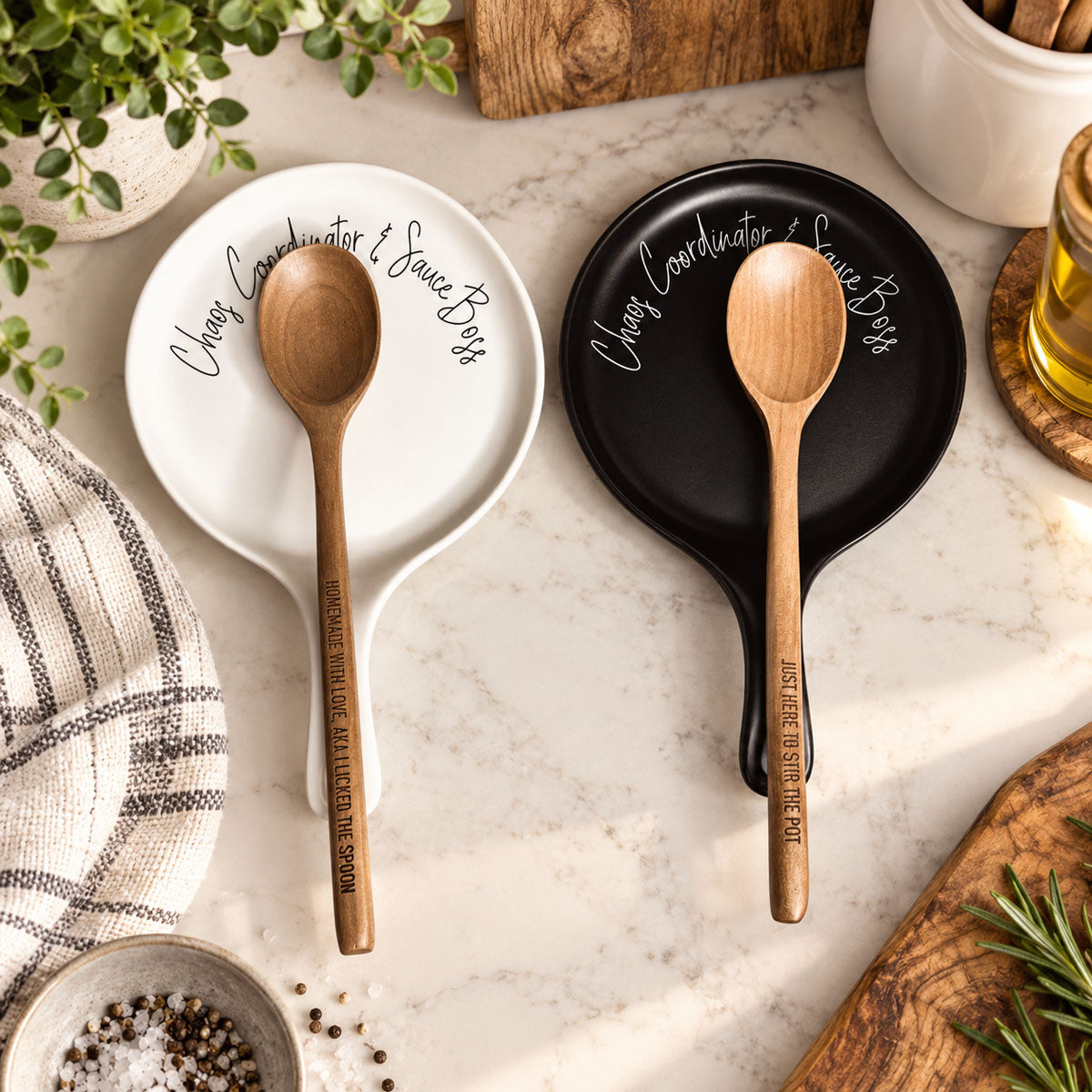 Modern ceramic spoon rest - Kitchen decor accessories white black - Cooking utensil storage
Ceramic cooking spoon rest - Kitchen accessories gift - White black utensil holder decor
Funny ceramic spoon rest - Kitchen cooking accessories - White black utensil holder gift set
Kitchen gifts for women ceramic spoon rest - White black cooking accessories - Utensil holder set