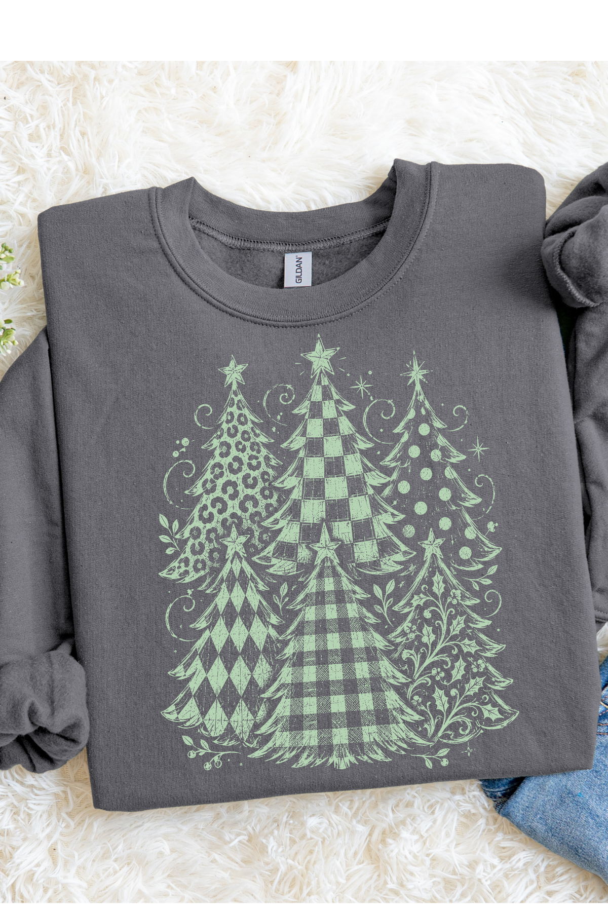 Green Holiday Trees Graphic Tee