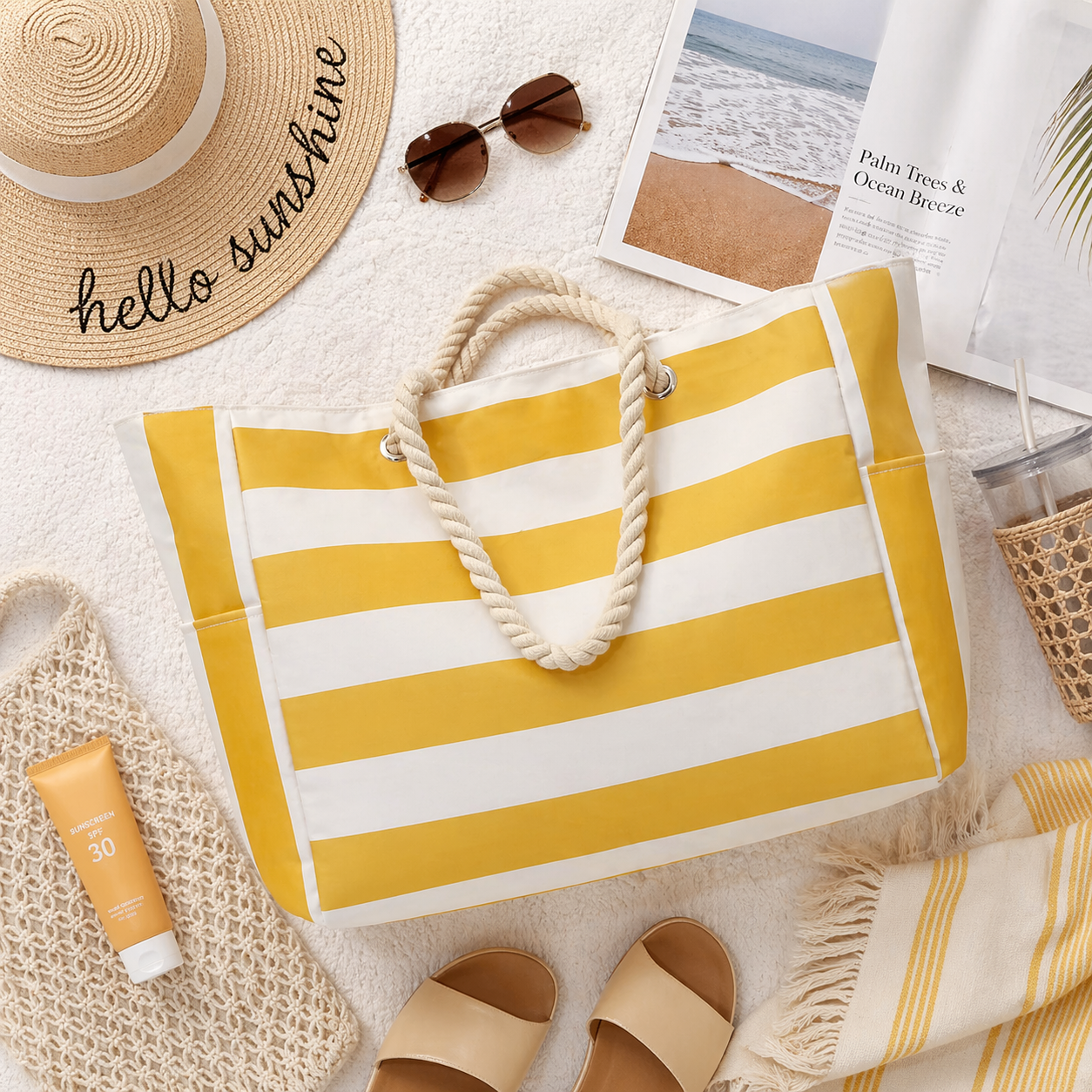 PreOrder | The Dana - Yellow Beach Bag