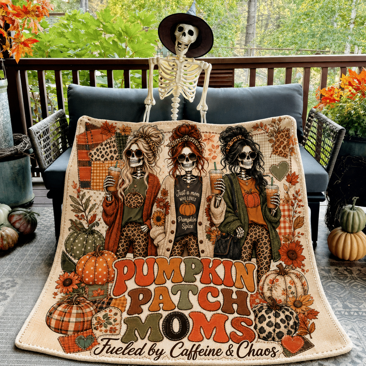 Ready to Ship | Pumpkin Patch Moms - Halloween Blankets