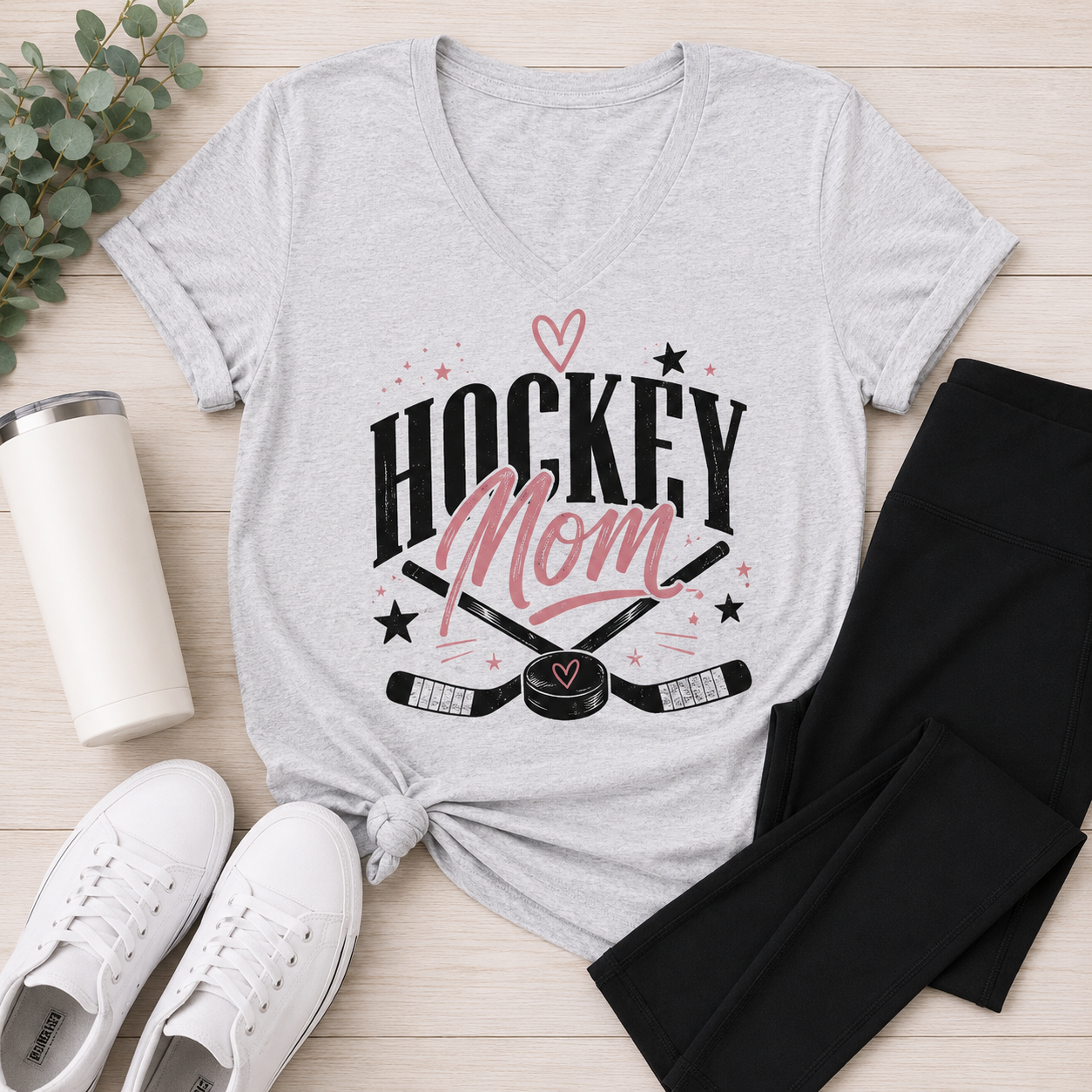 Hockey Mom V-NECK