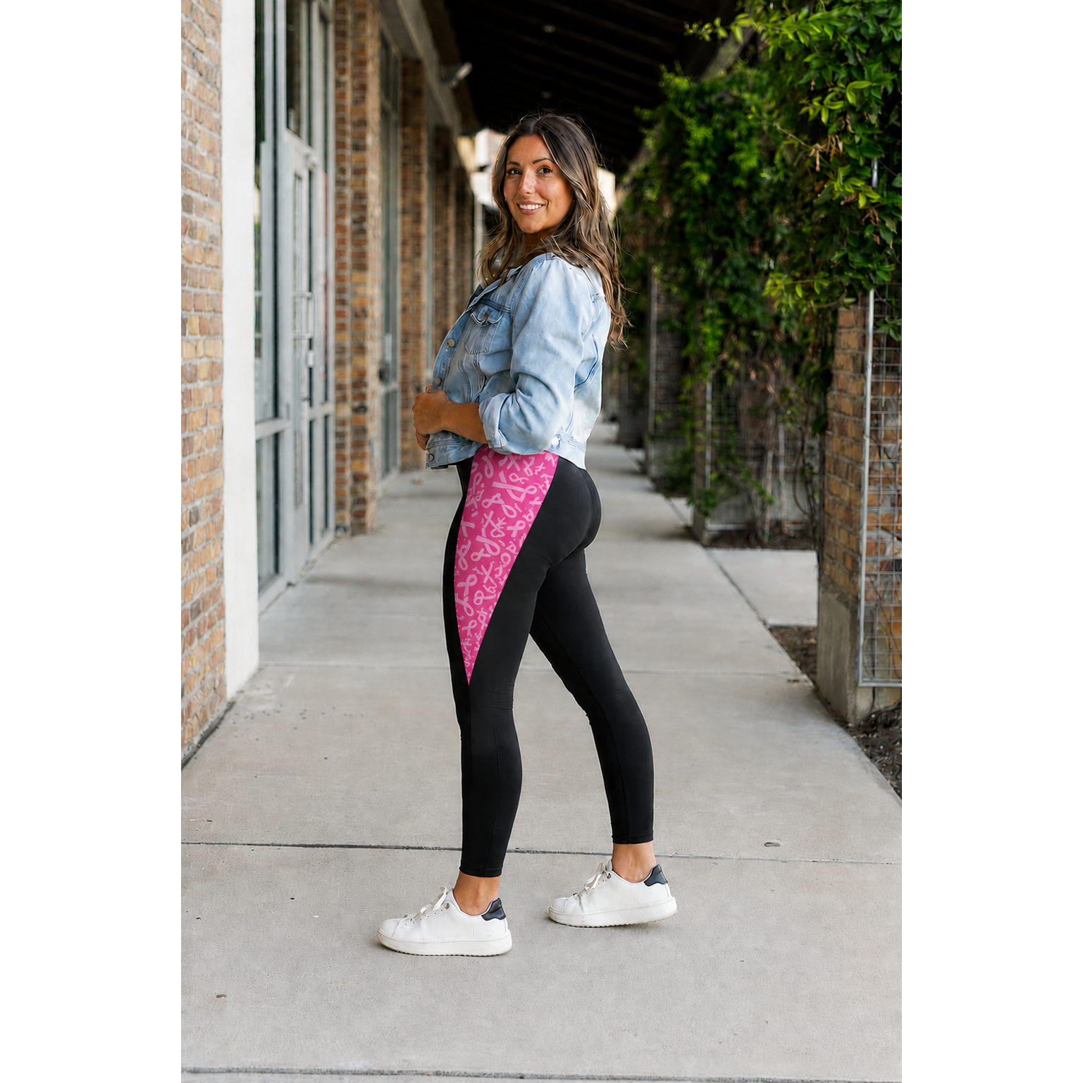 Ready to Ship | Breast Cancer Awareness Panel Leggings