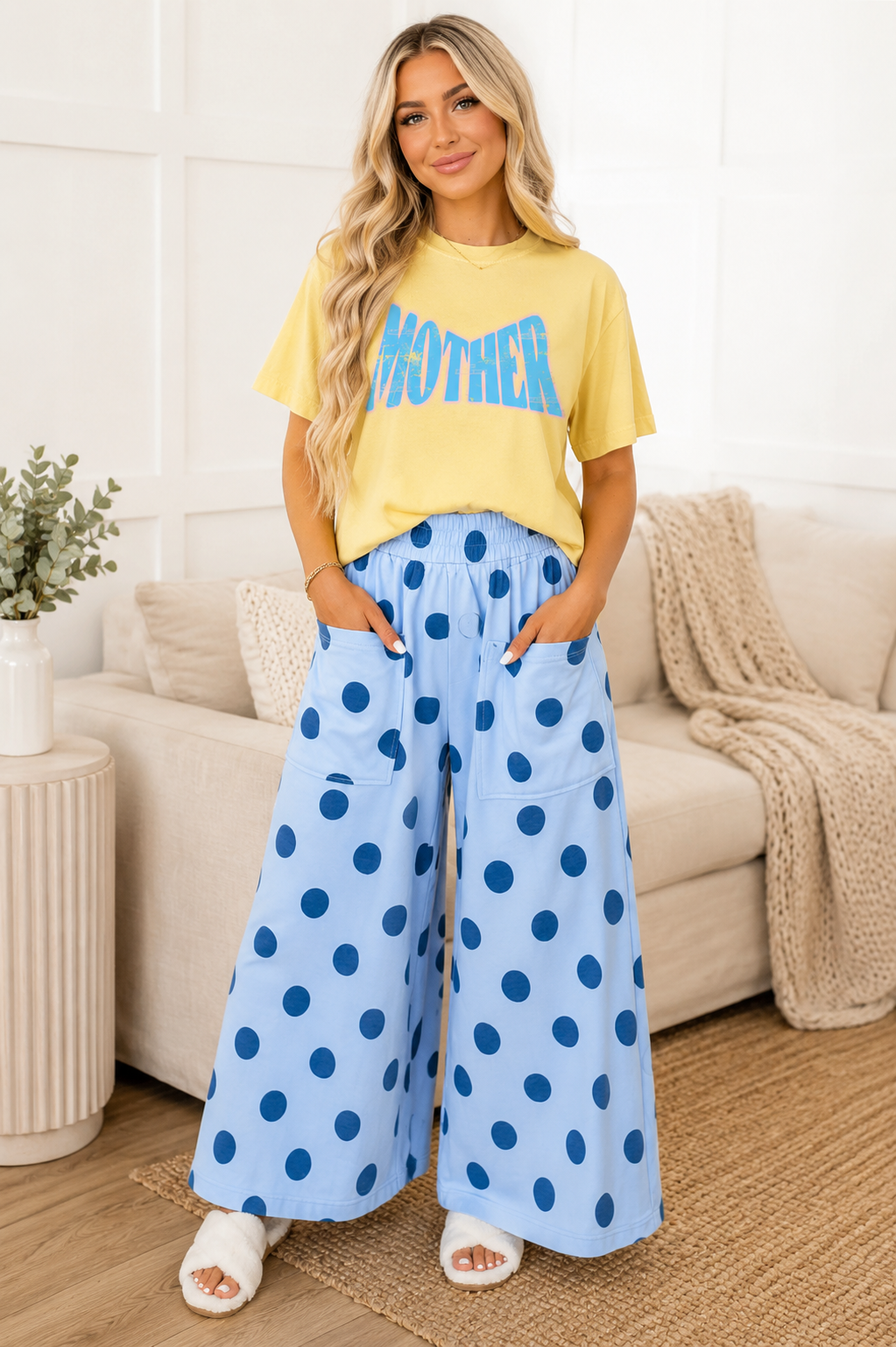 Polka Dot Wide Leg Pants WTW