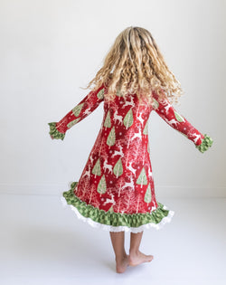 Christmas Deer Lounge Play Gown