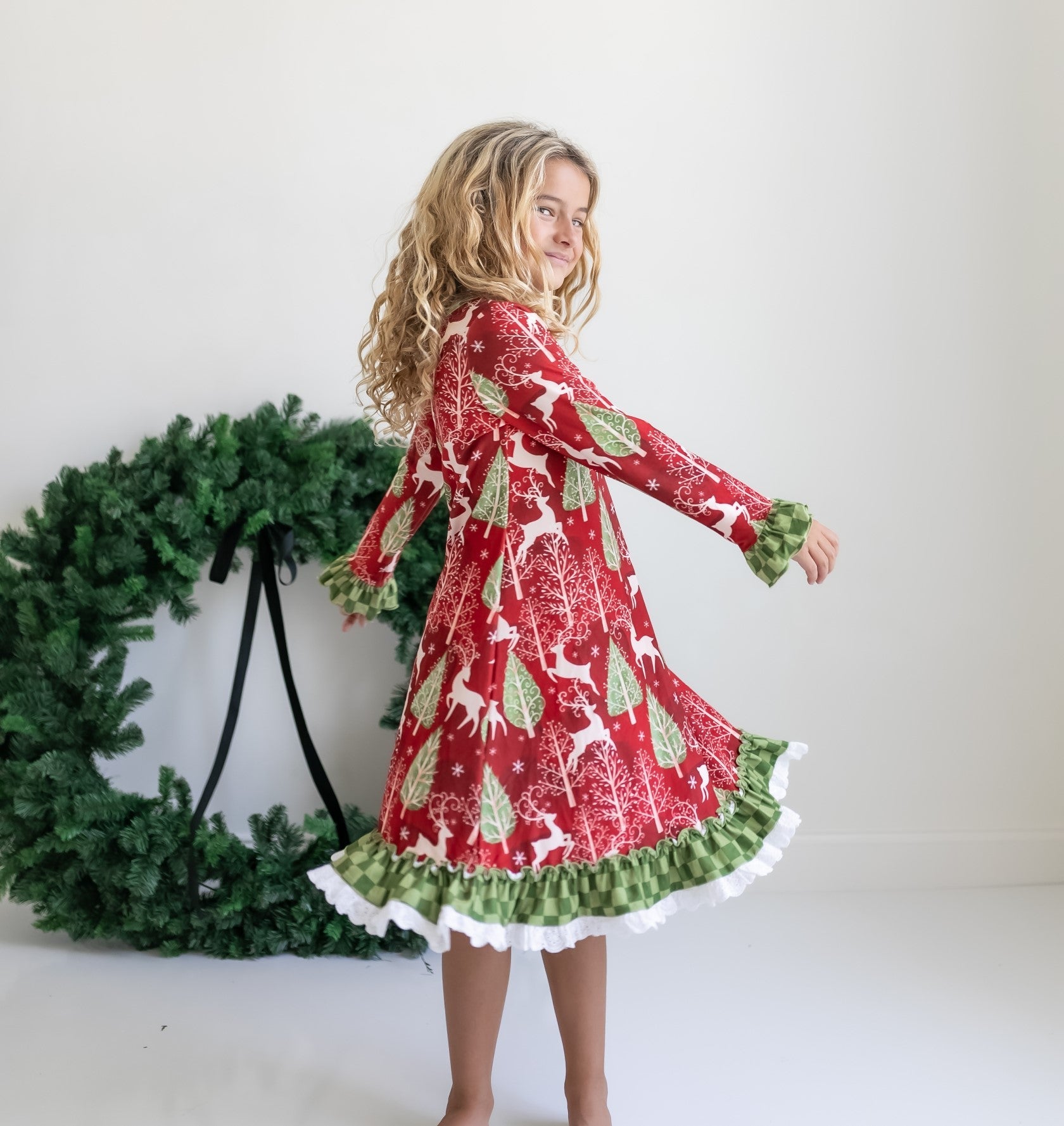 Christmas Deer Lounge Play Gown