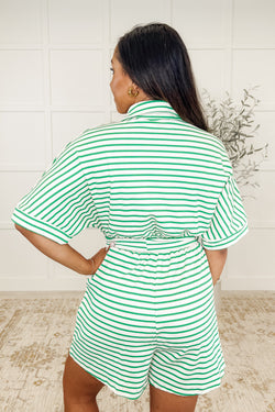 Comfort Me Striped Romper