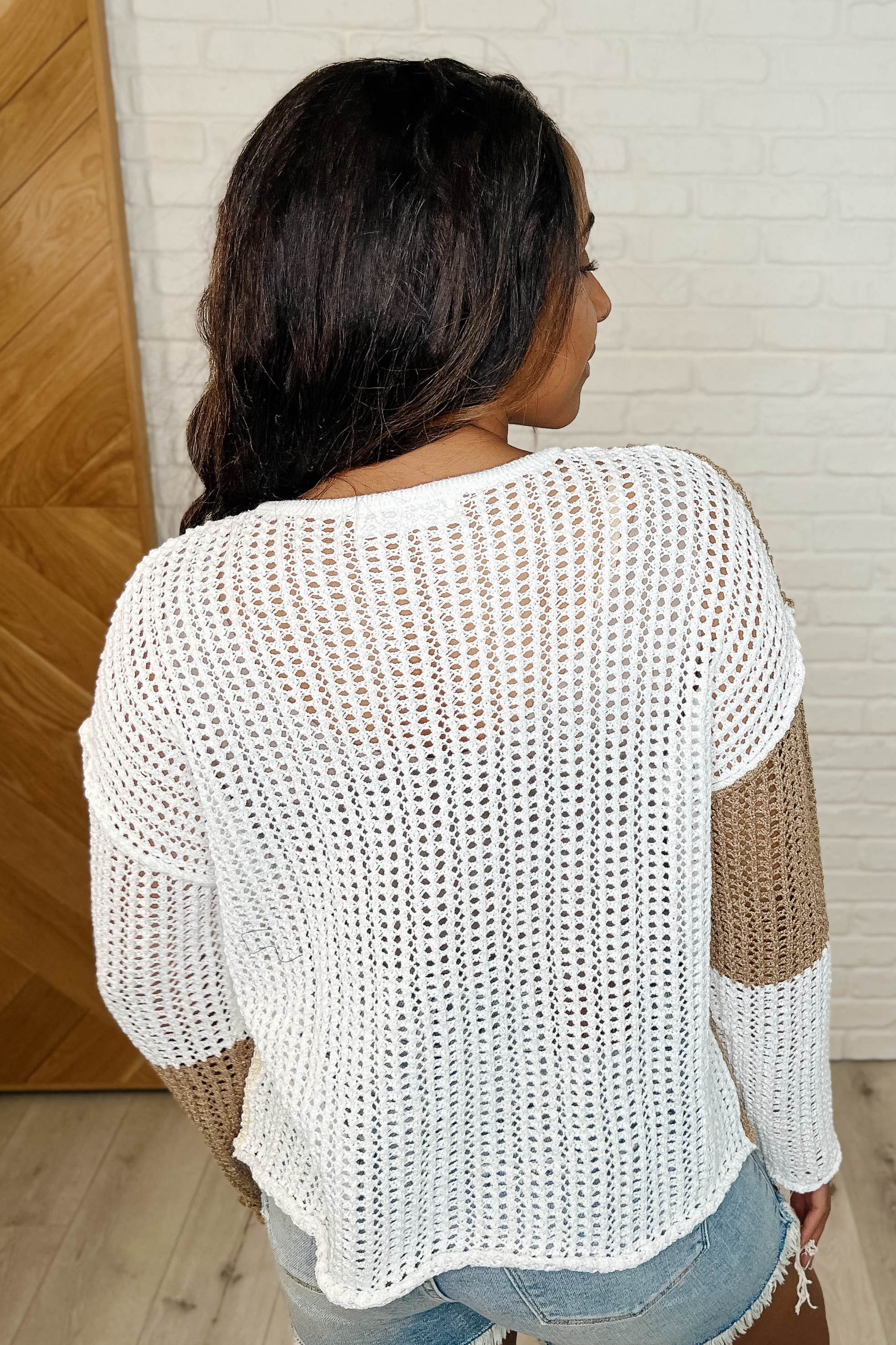 Corner of the Block Loose Knit Sweater