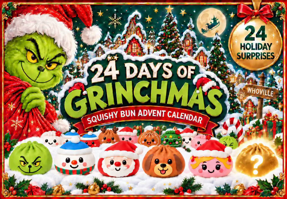 Grinch Squishy Advent Calendar *PRE ORDER* Early November Shipment
