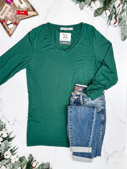 Larissa Long Sleeve - Evergreen