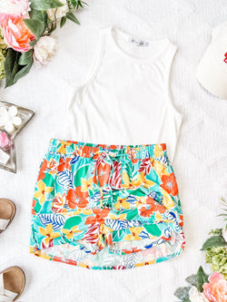 Sienna Skort - Tropical Floral Mix