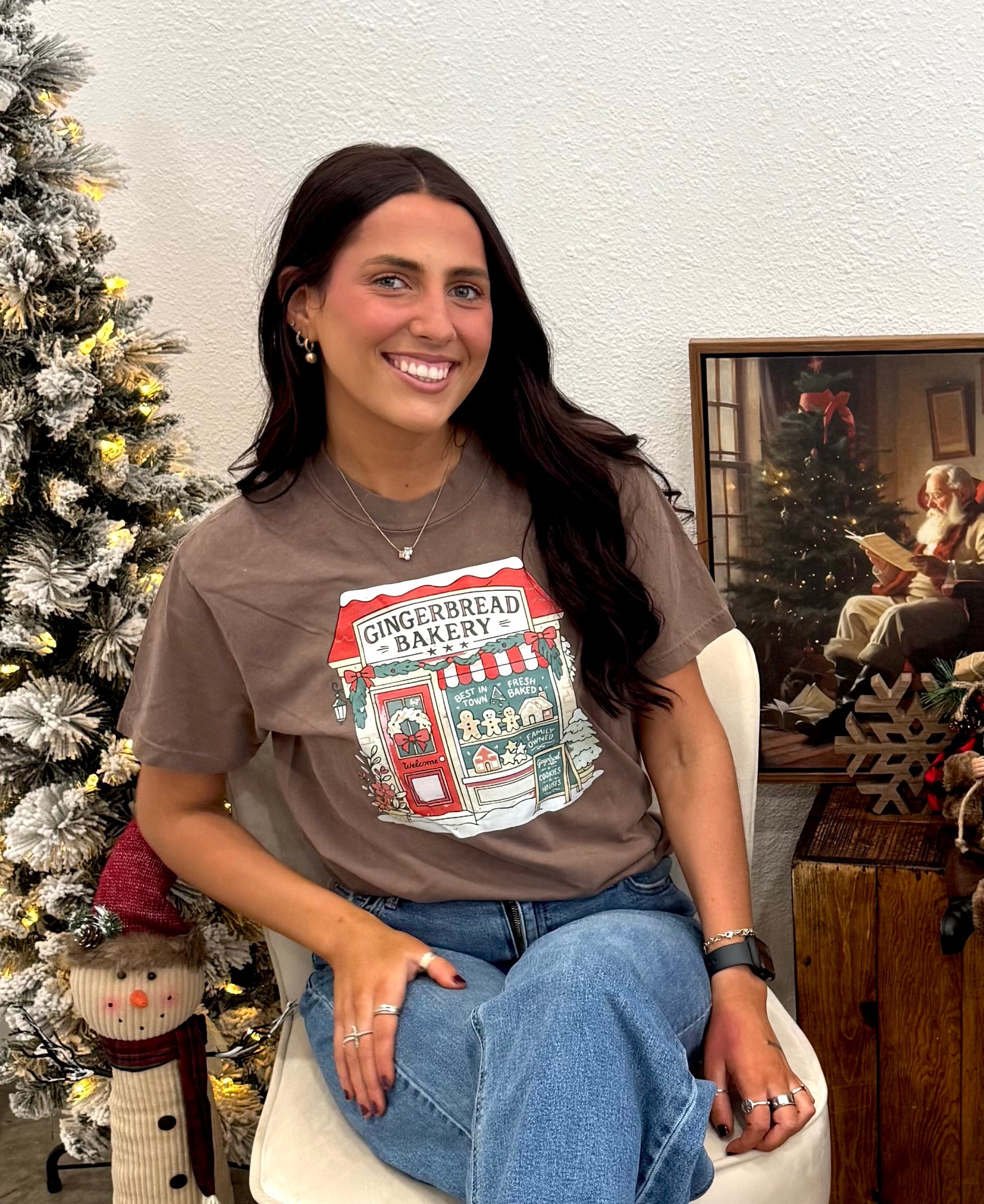 Gingerbread Bakery Short or Long Sleeve Graphic Tees