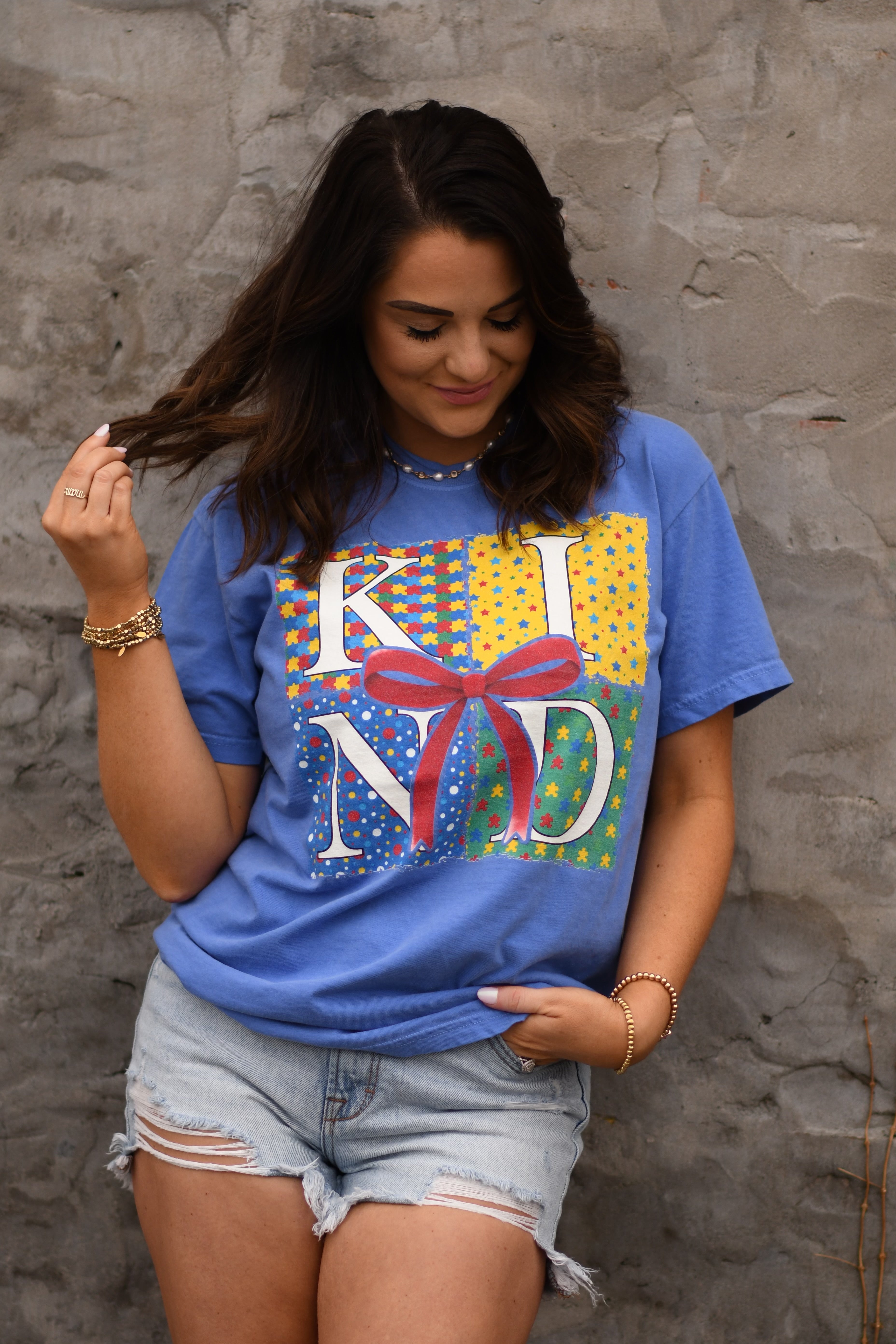 Kind Autism Bow Tee