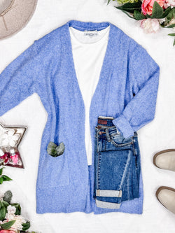 Madison Cozy Cardigan - Blue