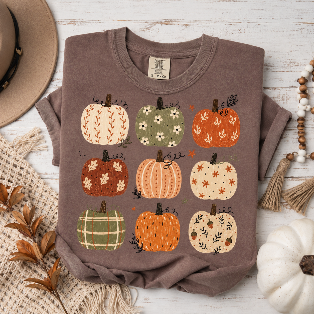 Boho Pumpkin Array Tee