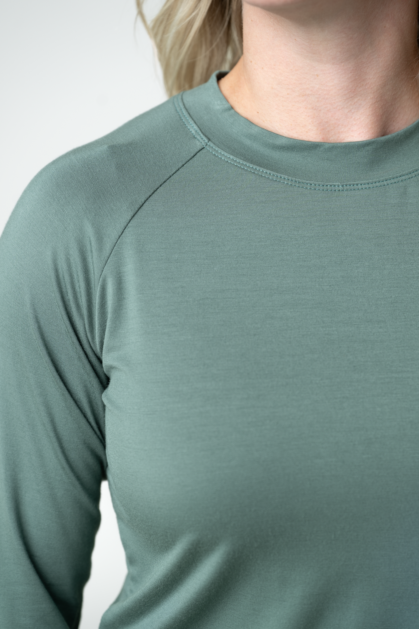 Blair Long Sleeve Top - Dusty Jade