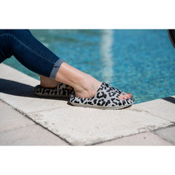 Ready to Ship | Gray Leopard Insanely Comfy -Beach or Casual Slides*