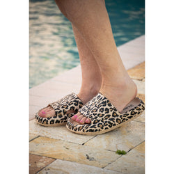 Ready to Ship | Brown Leopard 2.0  Insanely Comfy -Beach or Casual Slides*