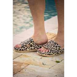 Ready to Ship | Brown Leopard 2.0  Insanely Comfy -Beach or Casual Slides*