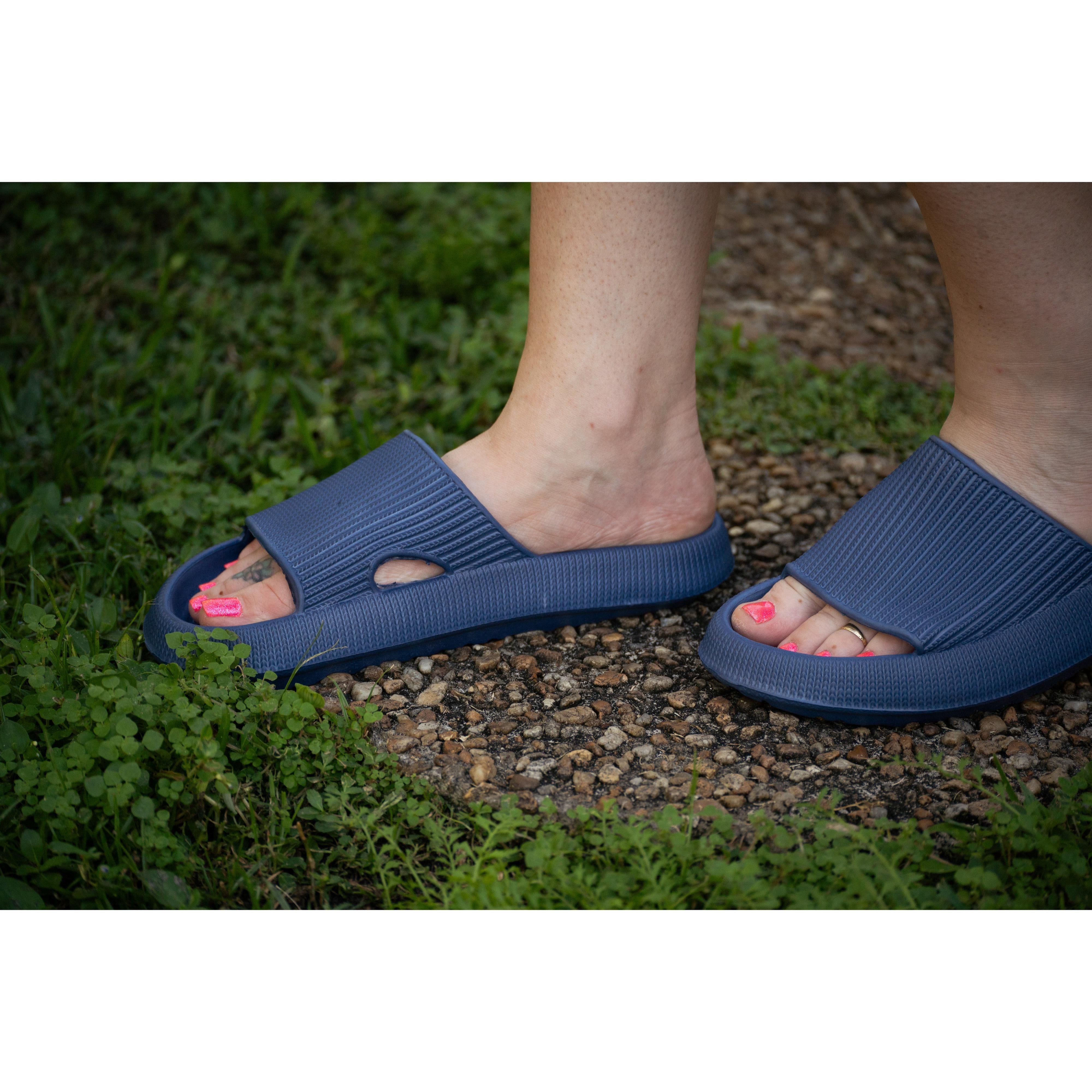 Ready to Ship | Navy Blue Insanely Comfy -Beach or Casual Slides*