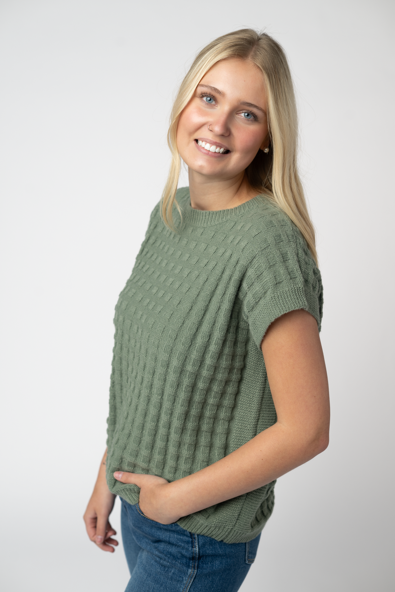 Kelly Knitted Top - Sage